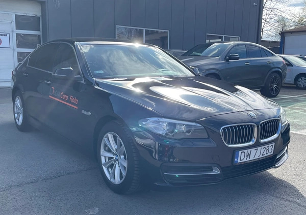 BMW Seria 5 cena 82700 przebieg: 161000, rok produkcji 2016 z Wrocław małe 742